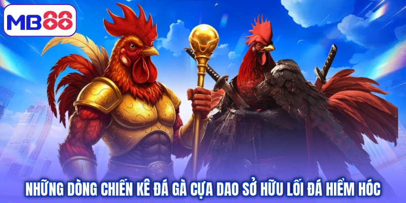 Những dòng chiến kê đá gà cựa dao sở hữu lối đá hiểm hóc 